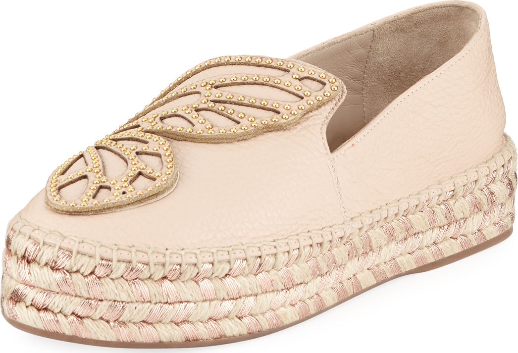 Sophia Webster Bibi Butterfly Flat Espadrilles