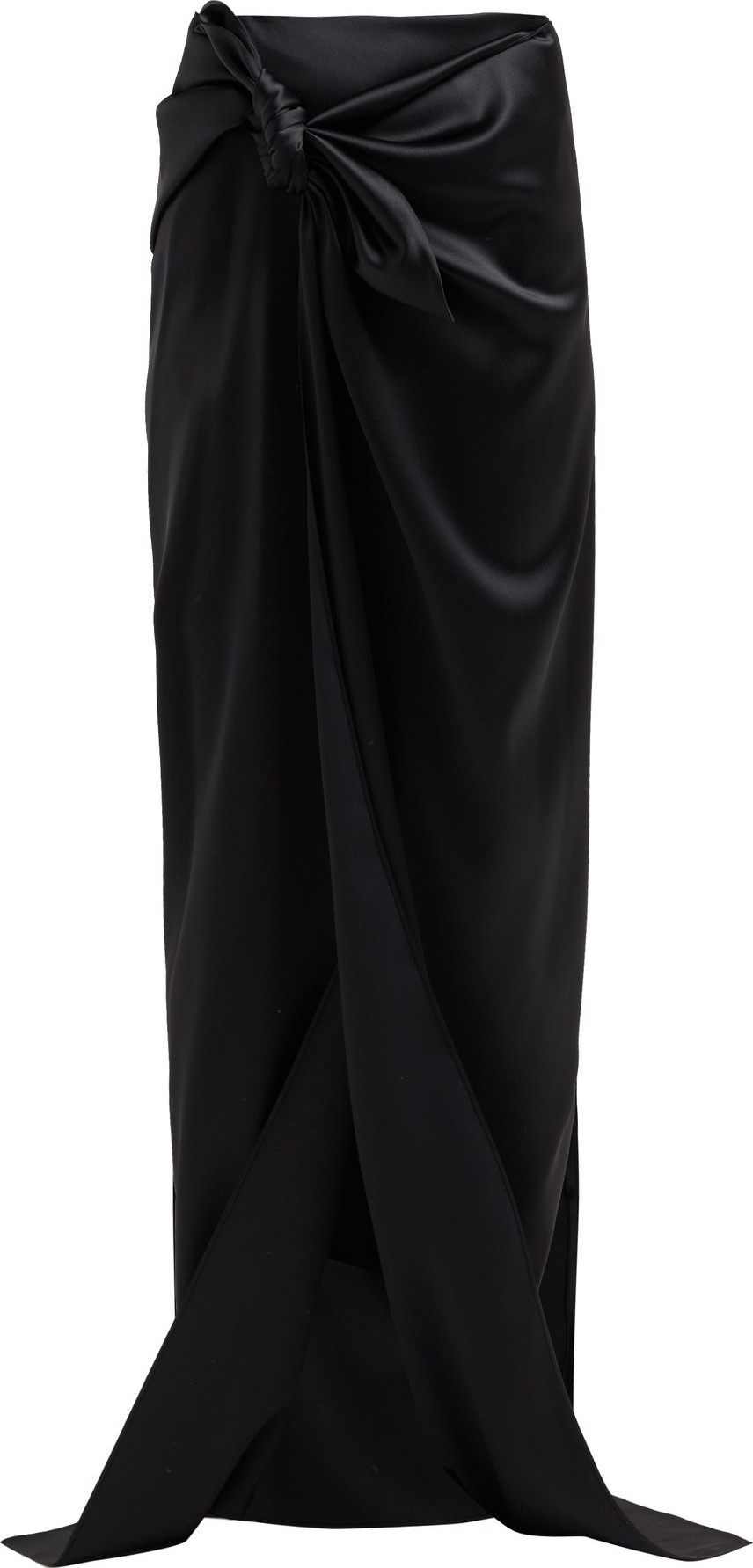 Balenciaga Tie-detail satin skirt