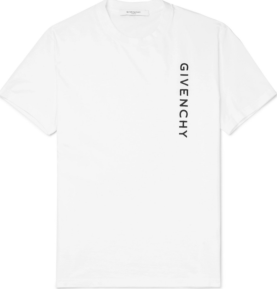 Givenchy Slim-Fit Logo-Embroidered Cotton-Jersey T-Shirt