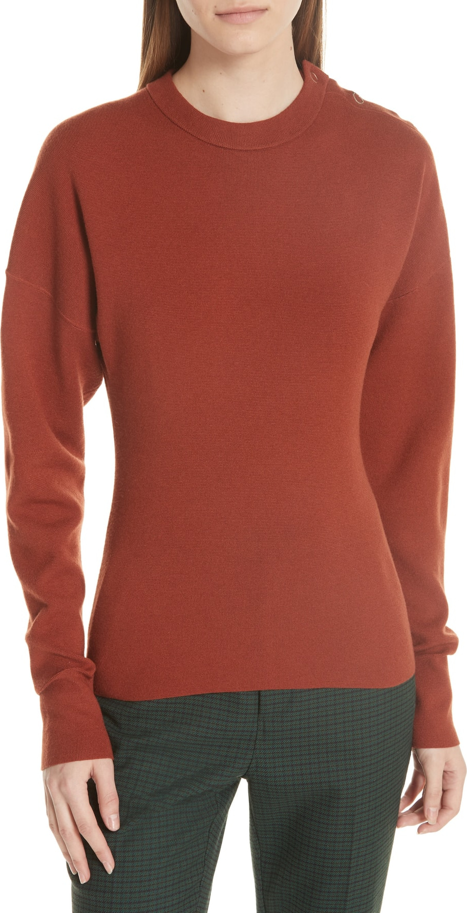 GREY Jason Wu Snap Shoulder Sweater