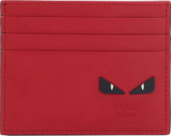 Fendi Micro-Bugs Leather Card Case