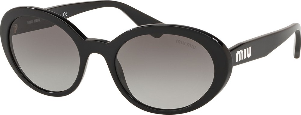 Miu Miu Mirrored Acetate Oval Sunglasses