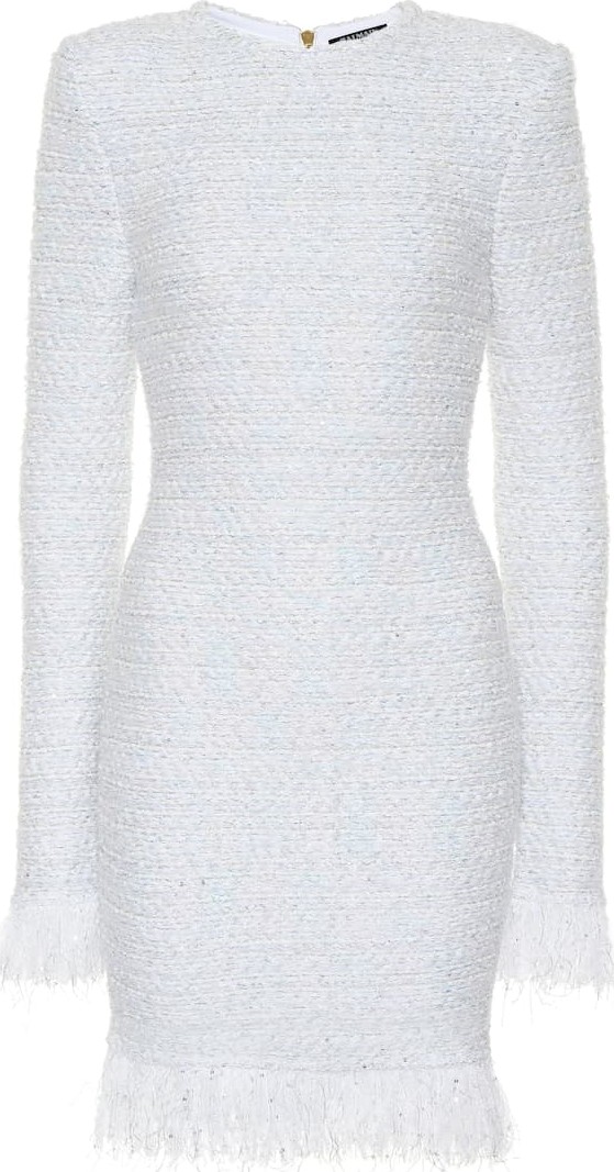 Balmain Exclusive to Mytheresa – Metallic bouclé dress