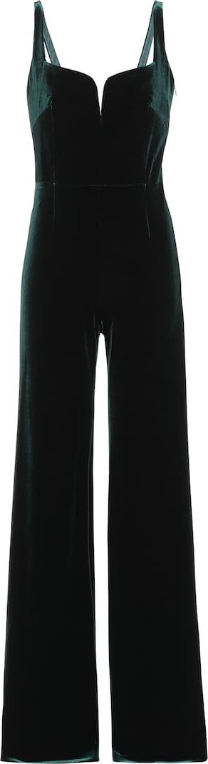Galvan Eclipse velvet jumpsuit