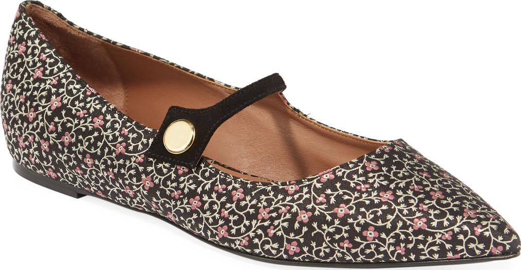 Tabitha Simmons Bold Hermione Jacquard Mary Jane Flats