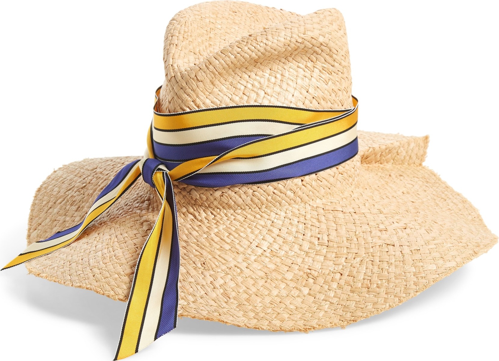 Lola Hats First Aid Striped Band Straw Hat