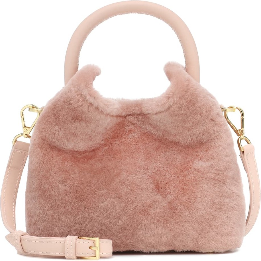Elleme Madeleine shearling shoulder bag