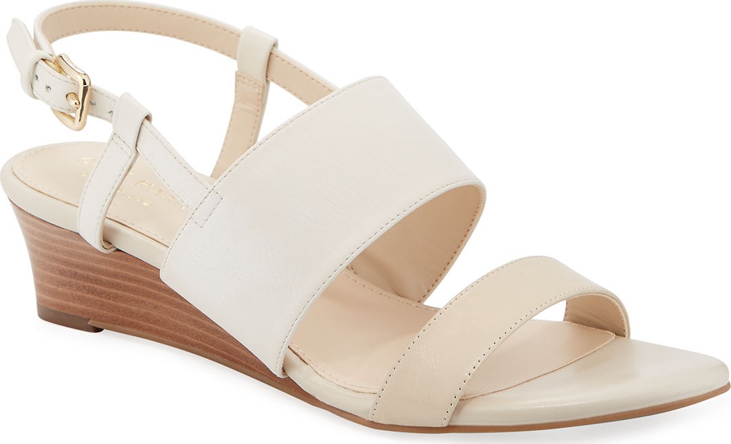 Cole Haan Annabel Grand Leather Wedge Sandals