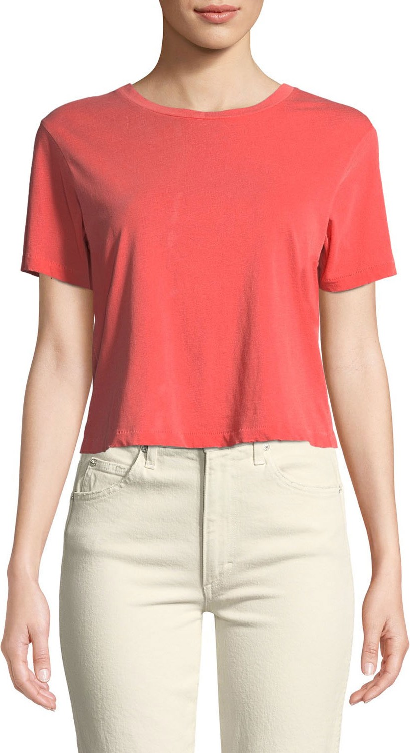 AMO Babe Cropped Crewneck Tee