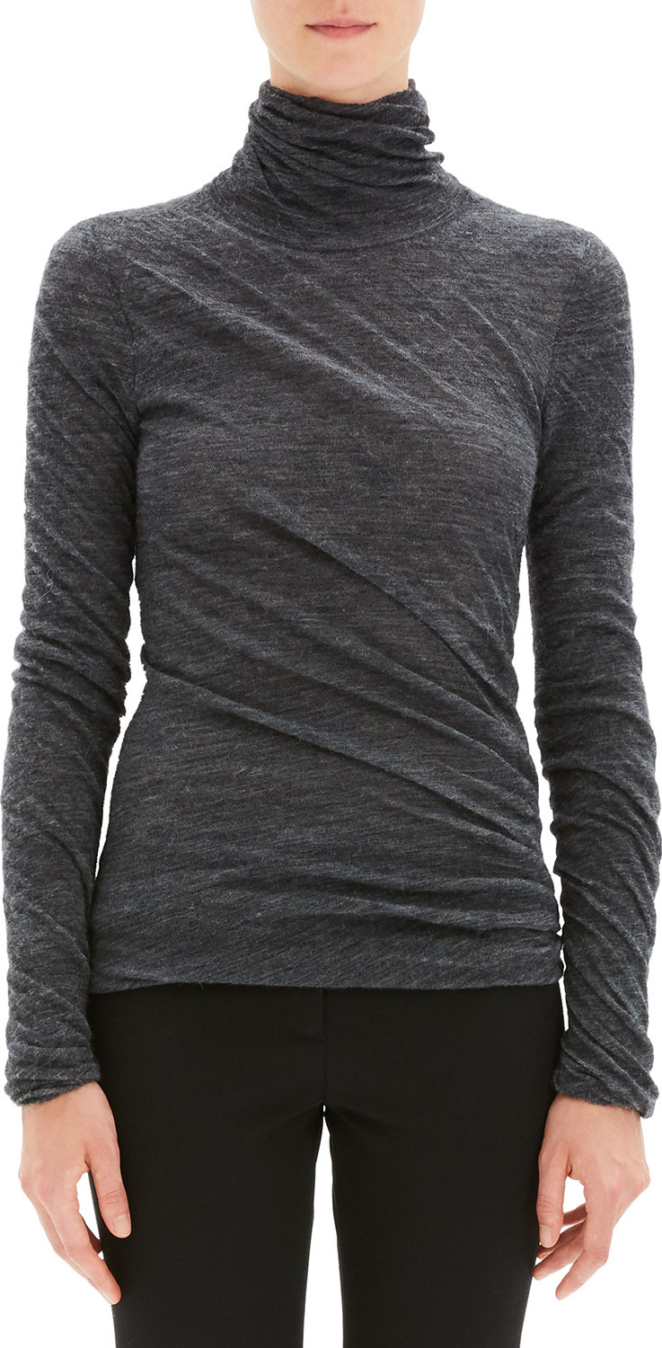 Theory Twisted Turtleneck Alpaca Sweater