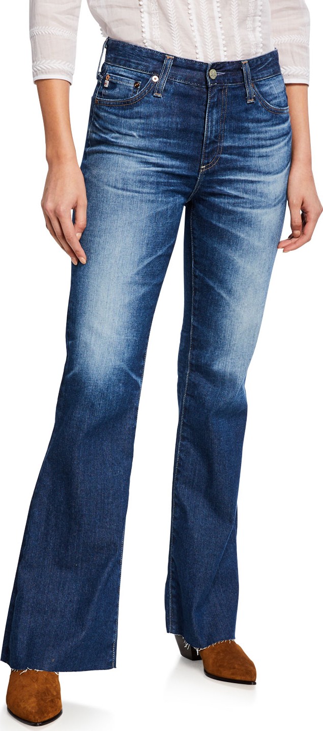 AG Jeans Quinne High-Rise Flare Jeans