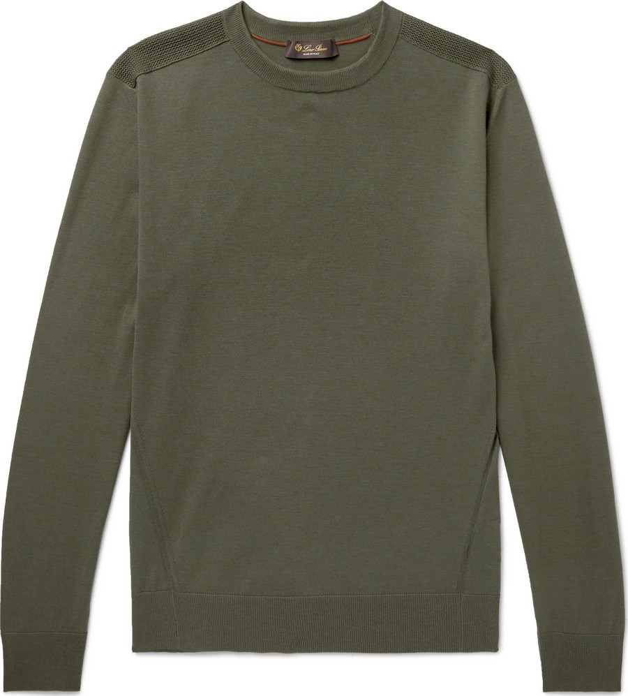 Loro Piana Slim-Fit Cotton and Silk-Blend Sweater