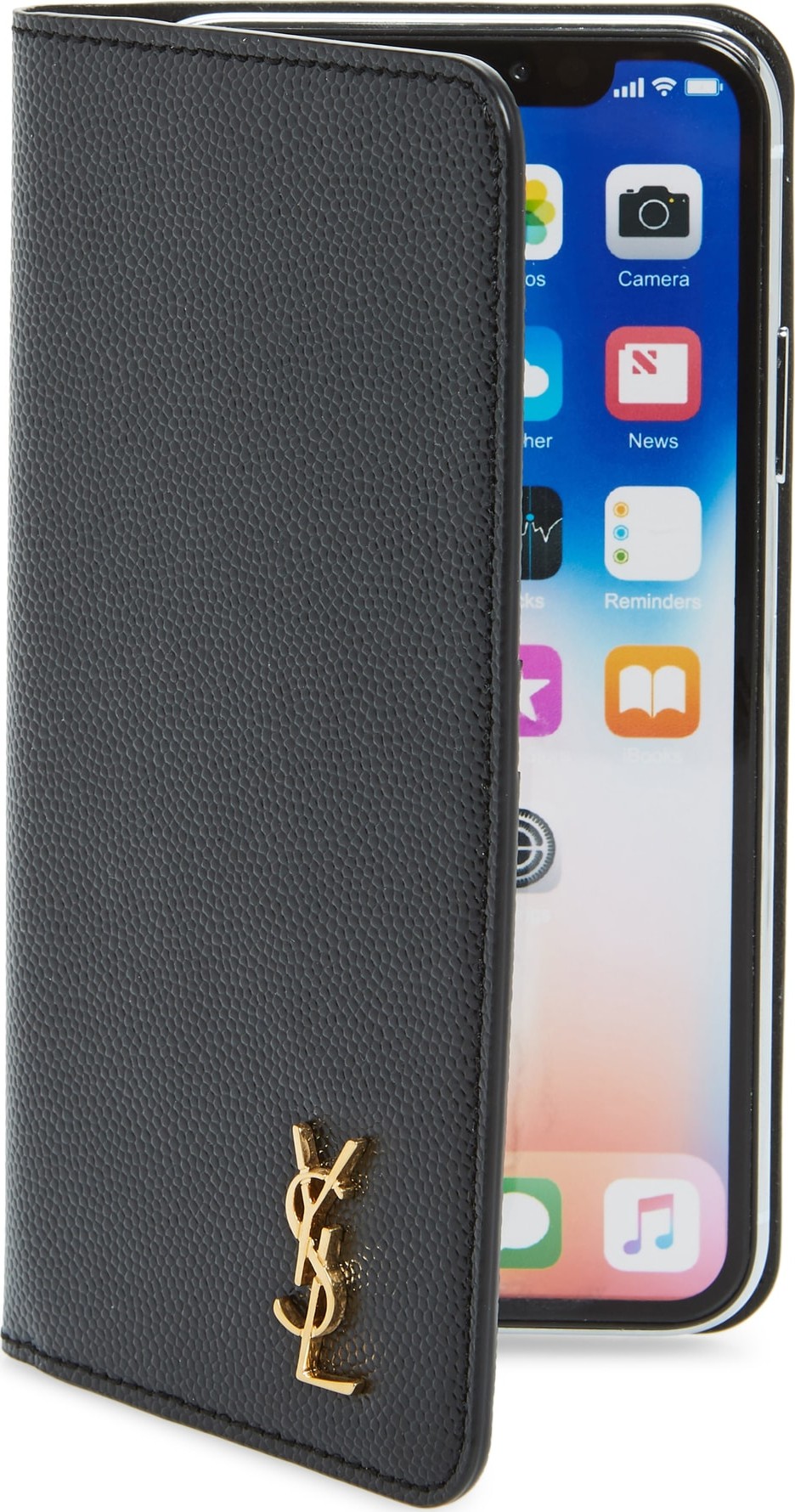 Saint Laurent iPhone X/Xs Leather Wallet Case