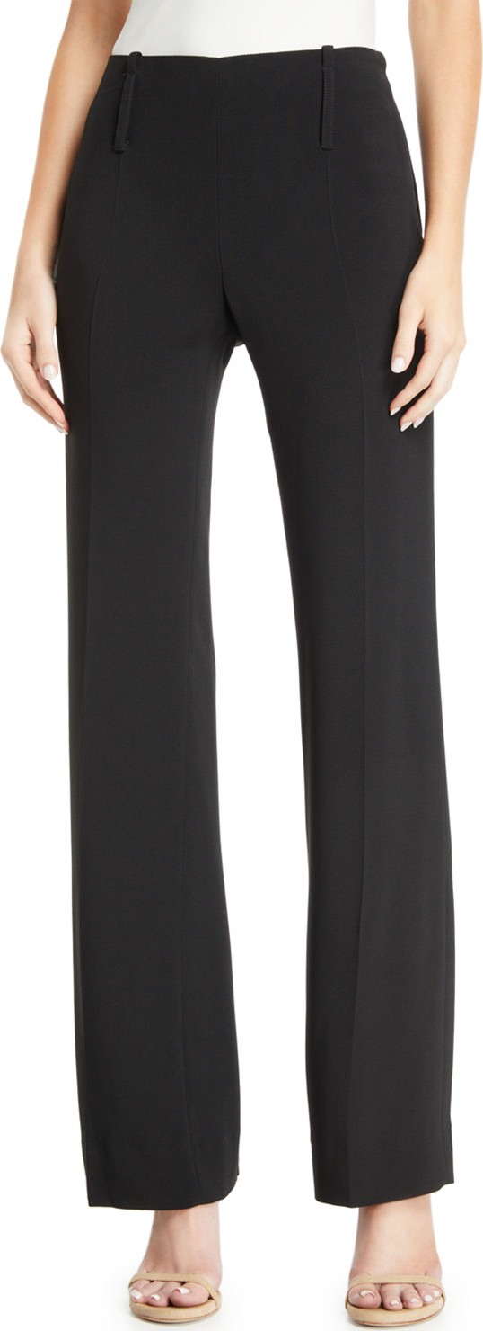 Emporio Armani Straight-Leg Flat-Front Pants