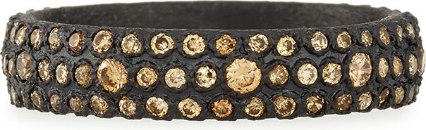 Armenta Old World Champagne Diamond Stackable Eternity Ring