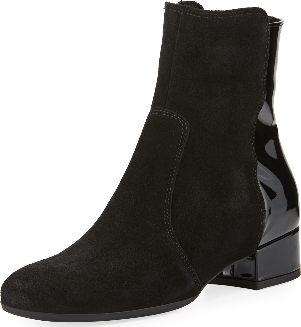 La Canadienne Jil Mixed Zip Booties