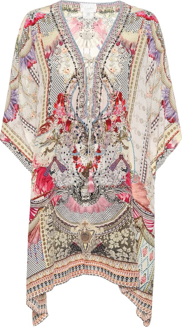 Camilla Printed silk kaftan