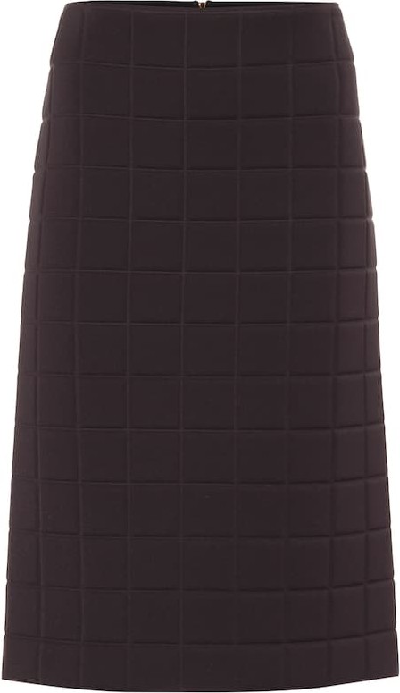 Bottega Veneta Quilted midi skirt