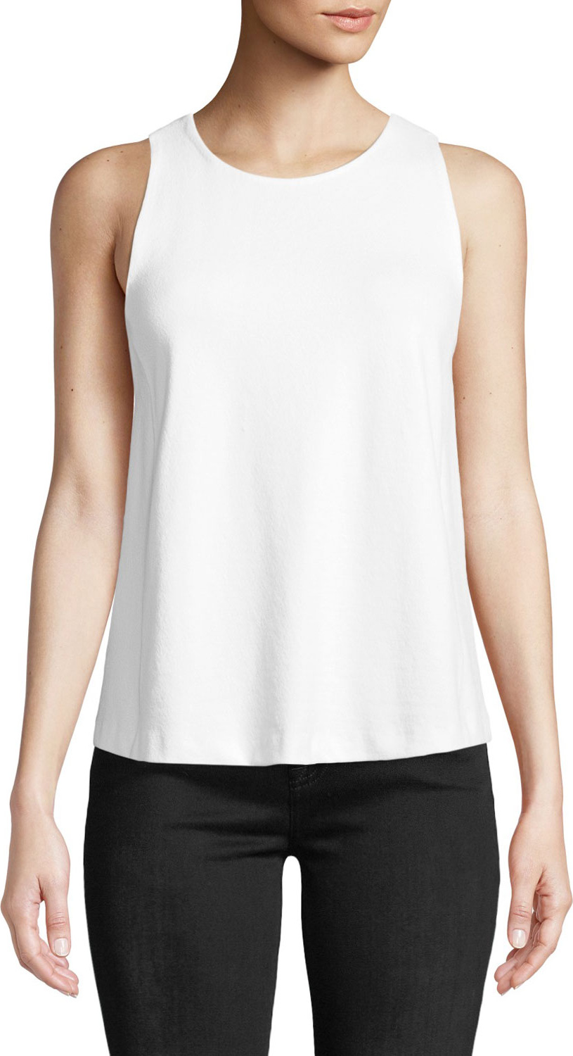 Club Monaco Farrenna Crewneck Viscose-Blend Tank