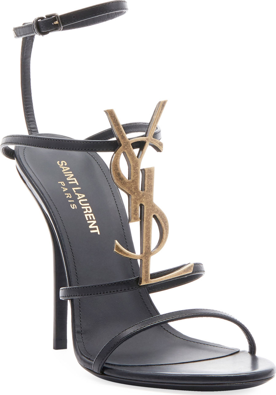 Saint Laurent Cassandra High Logo Sandal