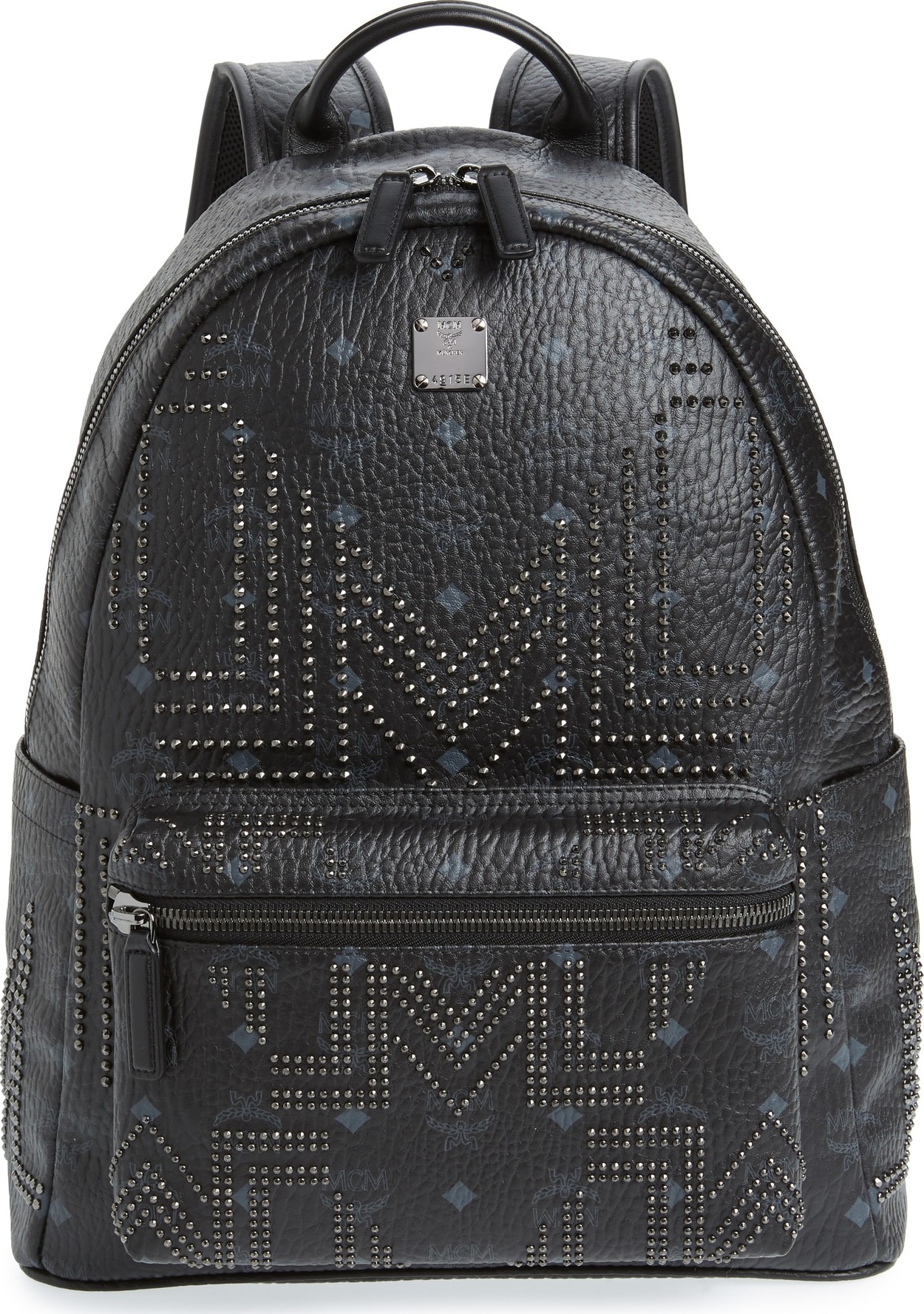 MCM Stark Stud Faux Leather Backpack