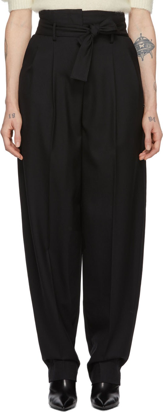 WANDERING Black Wool Trousers