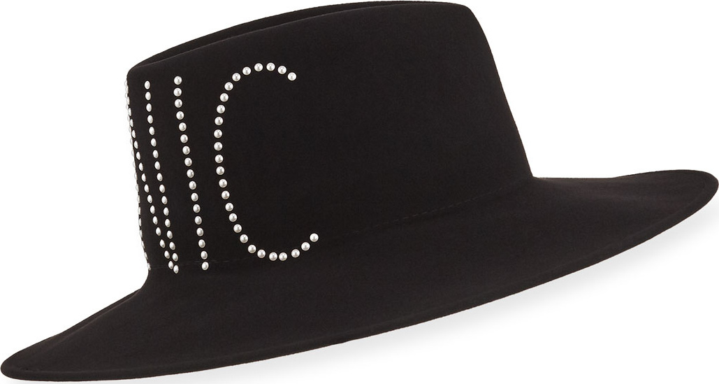 Eugenia Kim Harlowe Crystal-Embellished Iconic Wool Hat