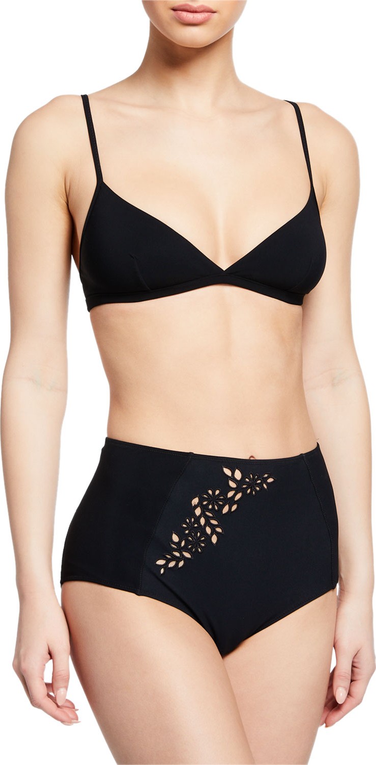 Stella McCartney Solid Triangle Bikini Top