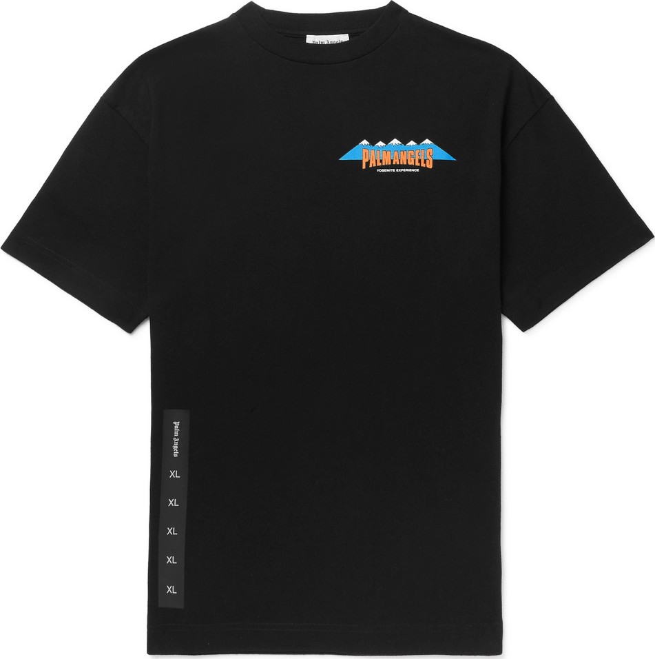 Palm Angels Logo-Print Cotton-Jersey T-Shirt
