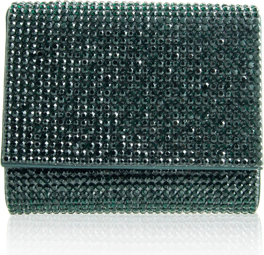 Judith Leiber Micro Fizzy Beaded Clutch Bag