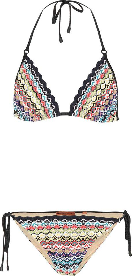 Missoni Crochet halterneck bikini