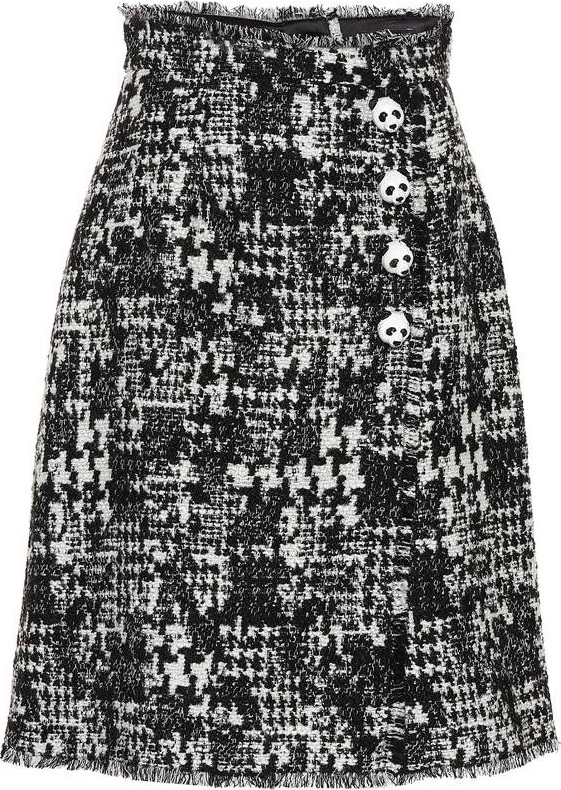 Dolce & Gabbana Wool-blend tweed skirt