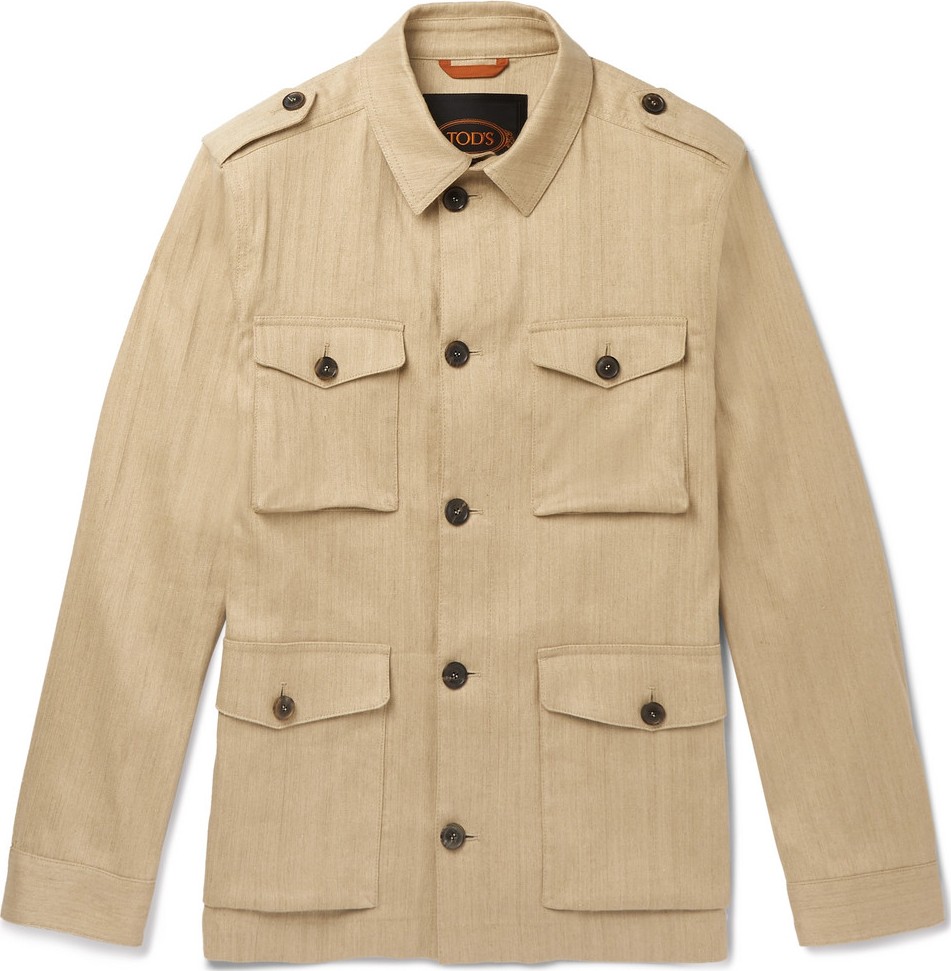 Tod's Sahariana Washed Cotton and Linen-Blend Field Jacket