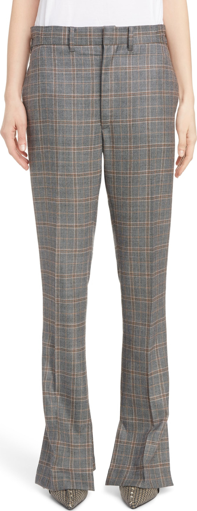 Toga Plaid Wool Pants