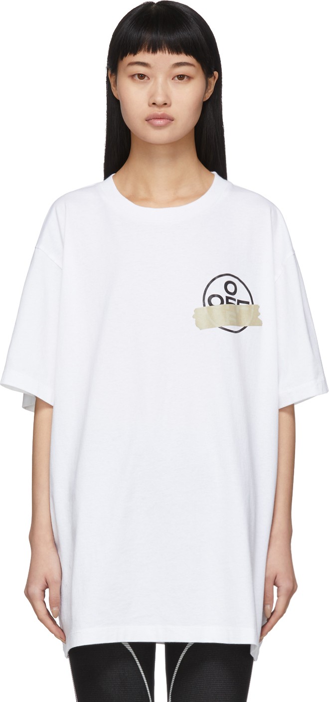 Off White White Tape Arrows T-Shirt