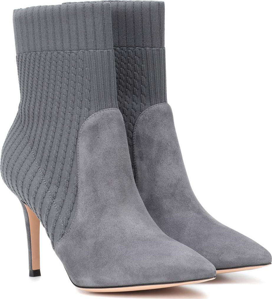 Gianvito Rossi Katie 85 suede ankle boots