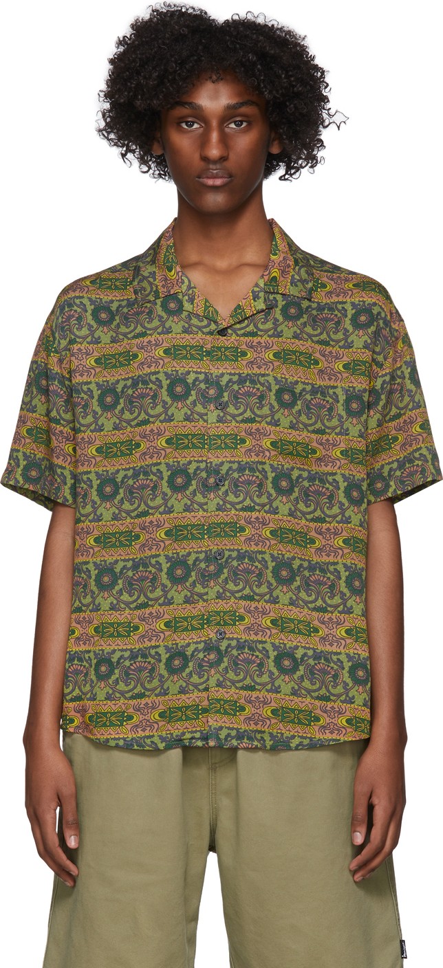 Stussy Green Baroque Shirt