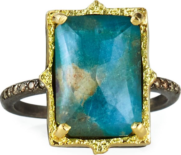 Armenta Old World Rectangular Triplet Ring  Size 6.5