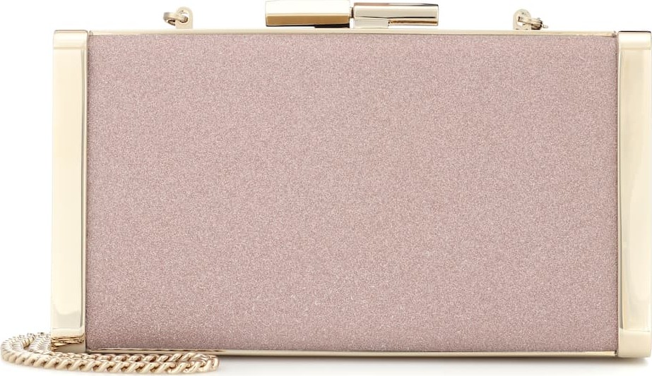 Jimmy Choo J Box glitter clutch