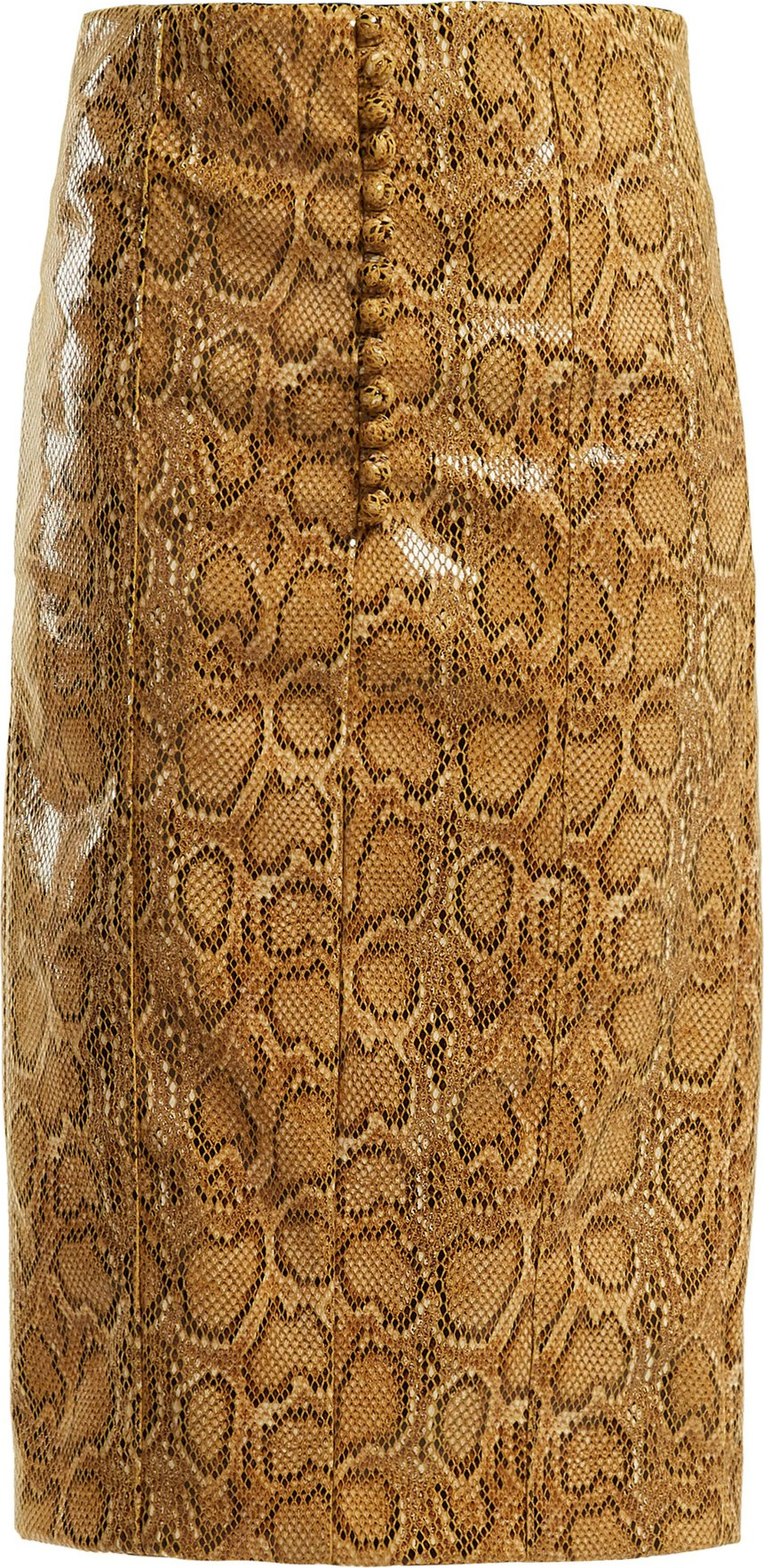 Hillier Bartley Faux-python pencil skirt