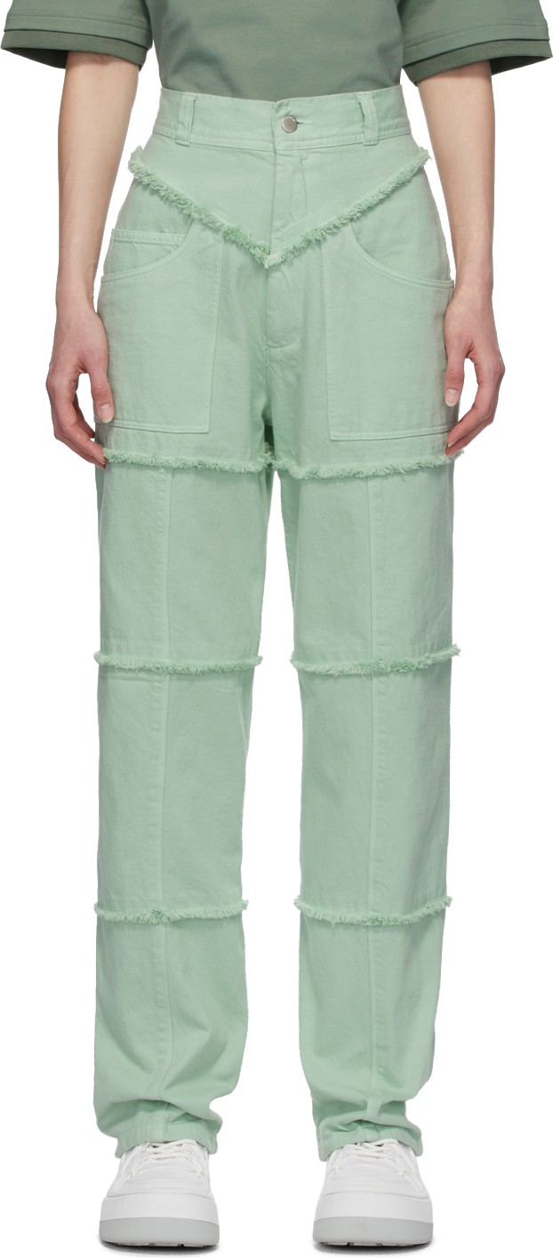 Ambush Green High-Waisted Jeans