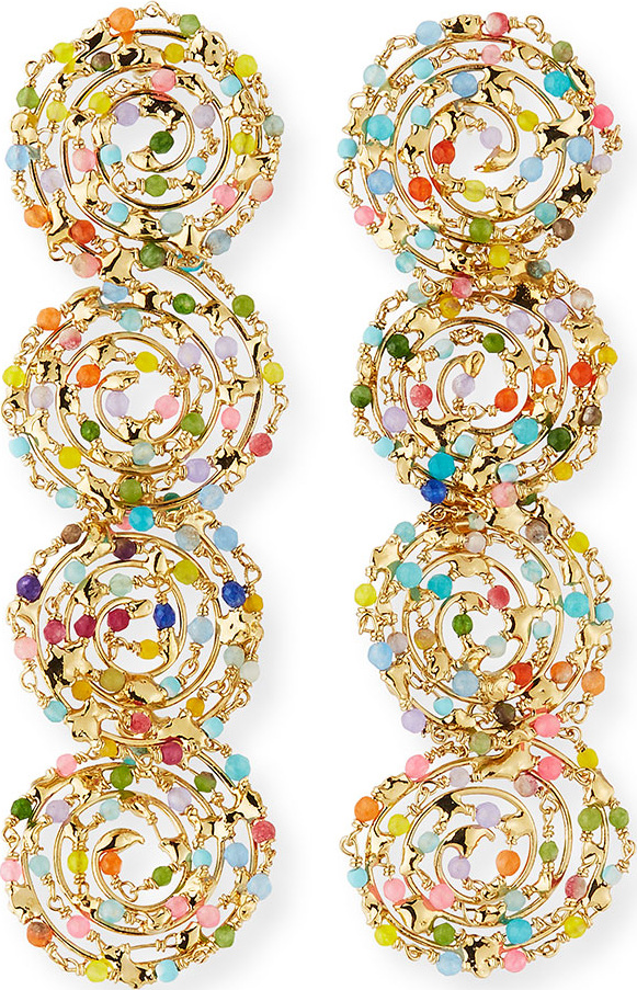 Rosantica Pizzo Rainbow Swirl Drop Earrings
