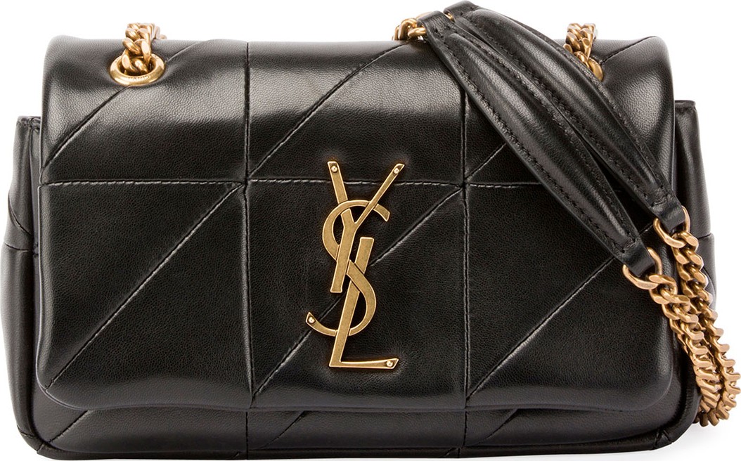 Saint Laurent Jamie Monogram YSL Small Diamond-Quilted Chain Shoulder Bag