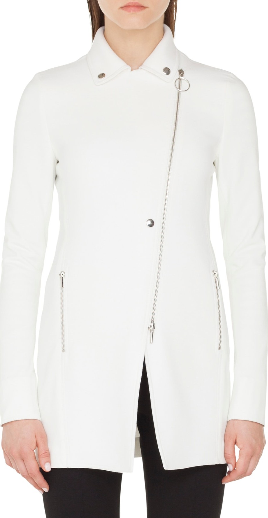 Akris Punto Long Biker Jacket