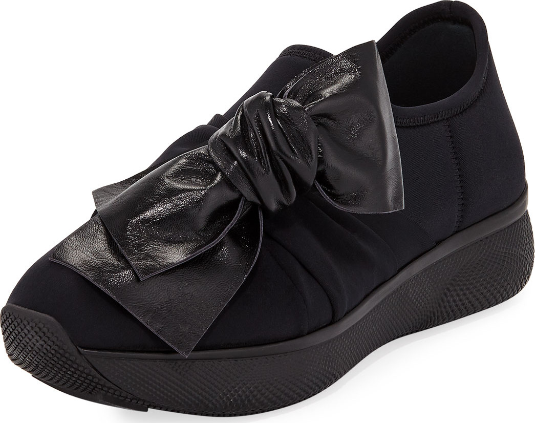 Prada Stretch Slip-On Trainer Sneaker