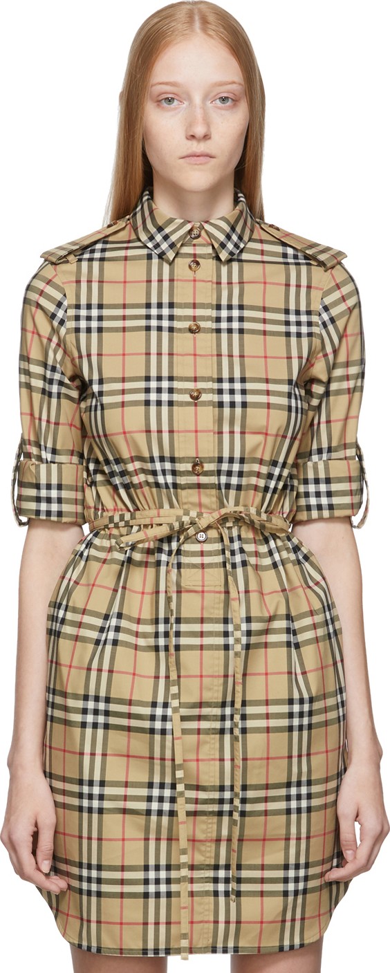 Burberry London England Beige Agnes Dress