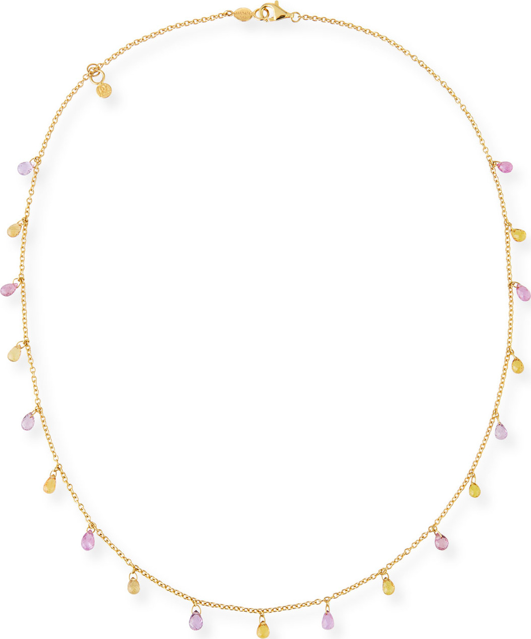 GURHAN Limited Edition Delicate Dew Necklace with Fancy Sapphire Briolettes
