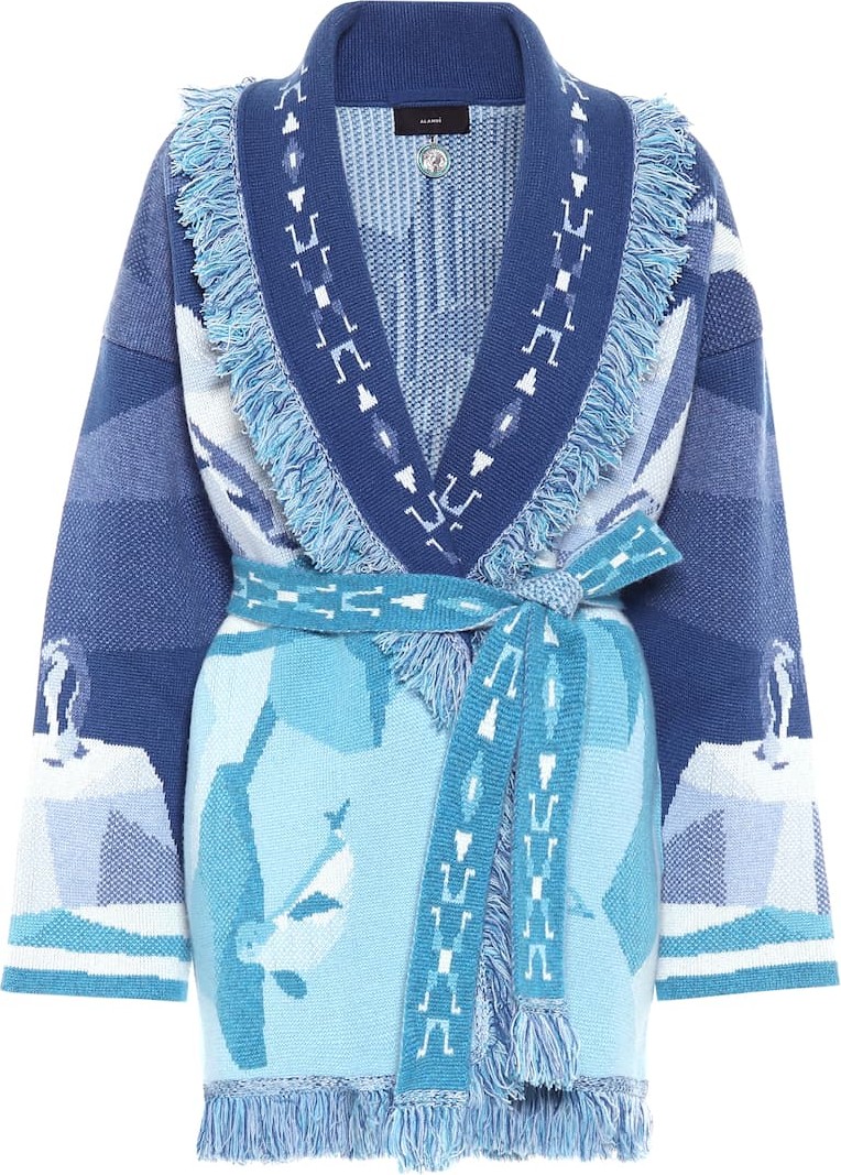 Alanui Iced Landscape cashmere cardigan