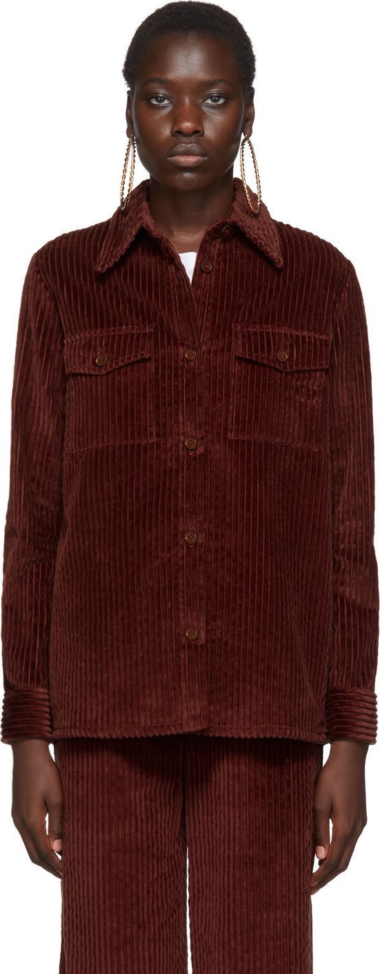 M Missoni Burgundy Corduroy Shirt