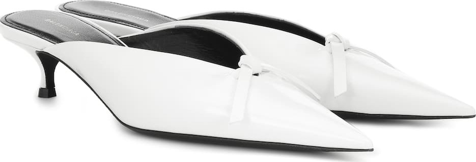 Balenciaga Knife patent leather mules